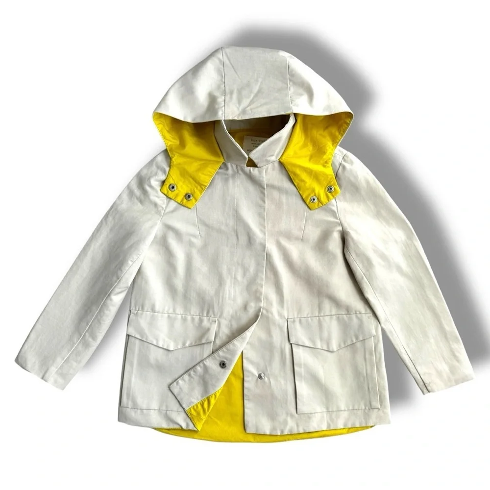 ZARA Girls Raincoat with Hood and Water-Resistant Material Size 7/8 cm 128